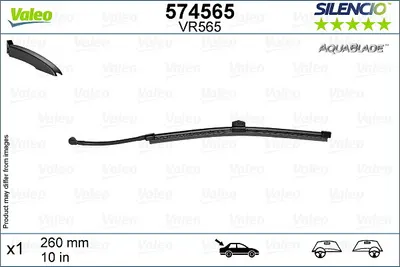 Lama stergator spate (1buc) AquaBlade 260mm potrivit VOLVO V60 II 02.18