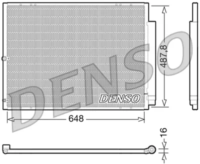 Radiator AC condensator cu uscator potrivit LEXUS RX 3.0 05.03-12.08