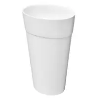 Lavoar freestanding alb 46 cm din compozit mineral DuraBe, Besco Uniqa