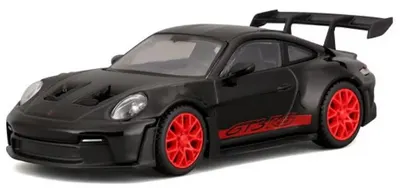 Model de colecție NOREV Modern: Mașini - Porsche 911 GT3 RS (2022) (Black and Red stickers) Jet-car