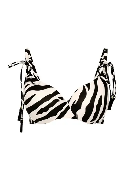 Sutien push-up tip bikini Zibraz Alb crem - Crem