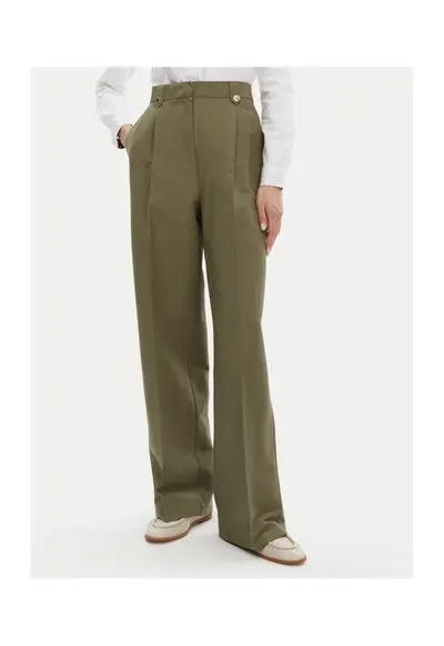 Pantaloni Dama - 305174611 - In - Poliester - Verde - Verde