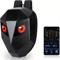 Ghiozdan moto Led, impermeabil, compartiment laptop 15.6, extensie pentru casca