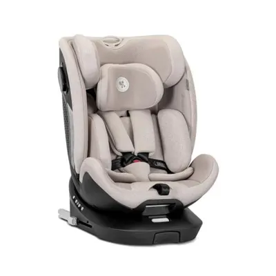 Scaun auto, Lorelli Perseus, I-Size, Isofix, baza rotativa, picior de sprijin, EPS Memory, panou de ventilatie, SPS, 40-150 cm, Beige