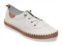 Pantofi GRYXX albi, EV30106, din piele naturala