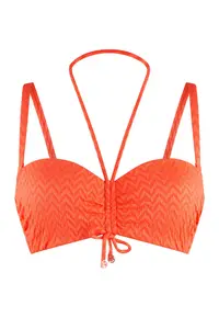 Sutien de baie cu bretele detasabile - Coral