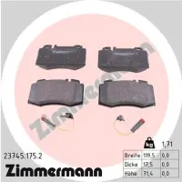 Set placute frana, frana disc ZIMMERMANN 23745.175.2