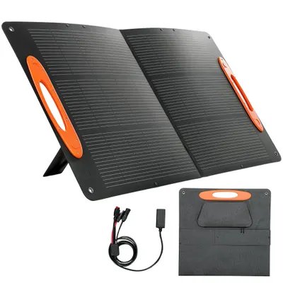 Încărcător solar pliabil HOMCOM 100W USB-A USB-C cu încărcare rapidă