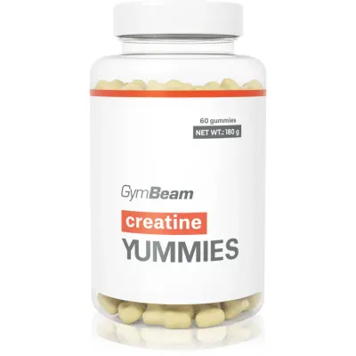 GymBeam Creatine Yummies bomboane tip jeleu pentru susținerea performanțelor sportive aroma Pineapple 180 g