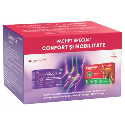 Celadrin Extract Forte 60 capsule + Colafast Colagen Rapid 30 capsule pachet, Good Days Therapy