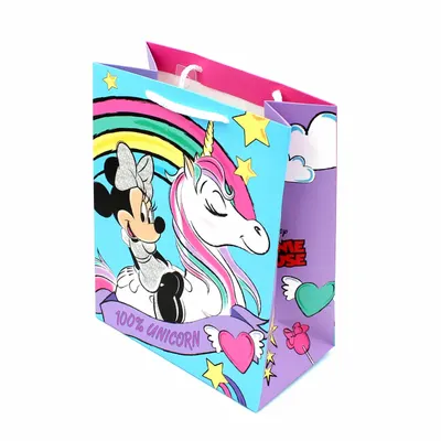 Punga hartie SDE mare Minnie & Unicorn
