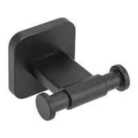 Cârlig negru mat autoadeziv din oțel inoxidabil Porto – Wenko