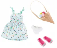 Set de hainute pentru papusa Kruselings - Fetita dulce de menta, Vera