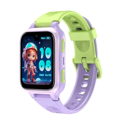 Ceas Smartwatch Pentru Copii LAGENIO K9, Model 2026, Premium 4G cu Functie Telefon &amp; AI, Slim, Localizare GPS, Control Parental, Buton SOS, Mov