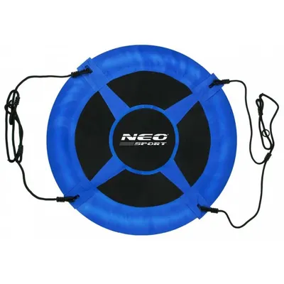 Leagan tip cuib pentru copii XXL 95 cm,cadru din otel,husa impermeabila si rezistenta din material Oxford 600D,greutate suportata 150 kg Neo-Sport Albastru