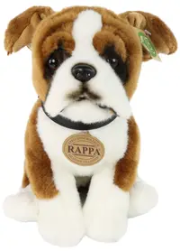 Jucărie de pluș Rappa Eco Friends - Câine Boxer așezat, 27 cm