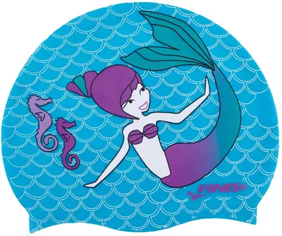 Casca din silicon pentru inot Finis - Sirena, mov