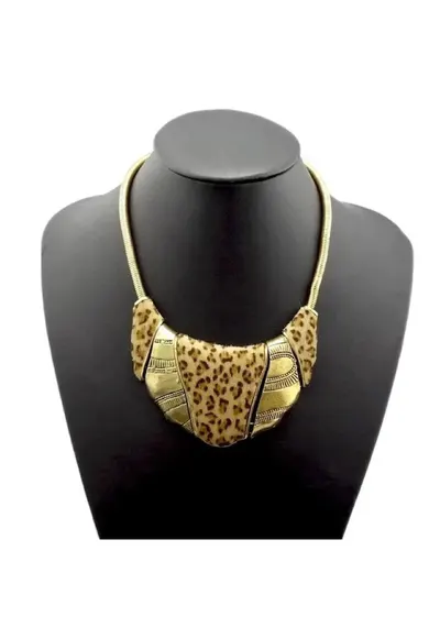Colier auriu - cu animal print - Laia C27