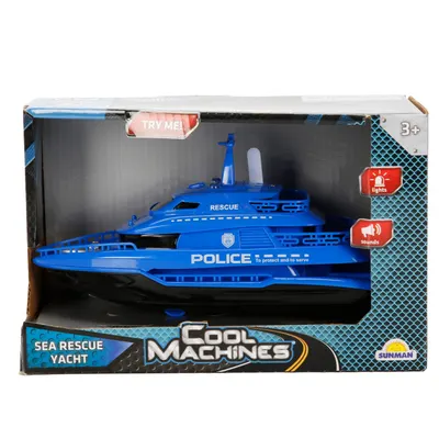 Vehicul de interventie pe mare cu lumini si sunete, Cool Machines, Albastru