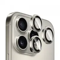 Folie de protectie Camera Spate Blueo Sapphire Crystal pentru Apple iPhone 16 Pro Max / 16 Pro, Sticla Securizata, Gri Metalic