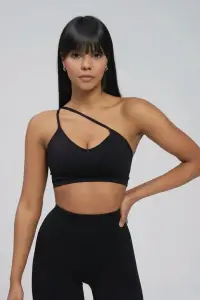 Bustieră Sport Push-Up cu Bretele Versatile,53611, negru