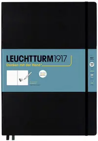 Agenda Leuchtturm1917 Master - A4+, negru, pagini albe