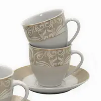 Serviciu de ceai și cafea Morello - Orleans, 6 cești cu farfurioare, 200 ml