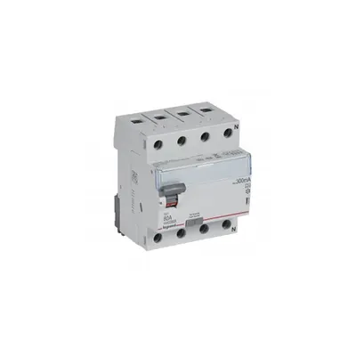 Intrerupator diferential - 4P 400 V~ - 300 mA - 80 A - tip A
