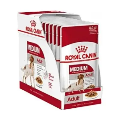 Set 10 buc x 140 gr Hrana umeda pentru caini Royal Canin Medium Adult