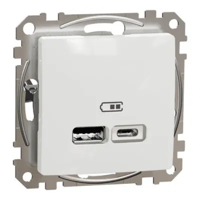 Sedna Design, Priza incarcare USB A+C, 2.4A, alb