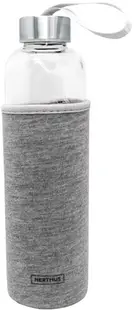 Sticlă de sticlă Nerthus - Gri, protecție din neopren, 600 ml