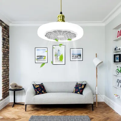 Lampa LED bec 30 W cu ventilator si telecomanda