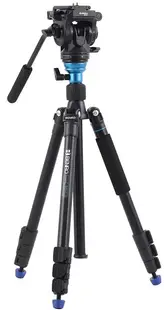 Trepied video Benro - A1883F + BV3H, 55-168 cm, negru