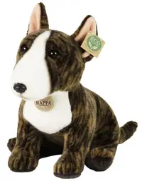 Jucărie de plus Rappa Eco Friends -Câine Bull Terrier englez, așezat, 30 cm