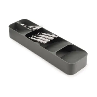 Organizator de tacâmuri gri din plastic 11 x 39,5 cm Duo – Joseph Joseph