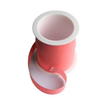 Minirolă rafie sintetică roz pal 10m x 10mm