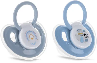Suzetă cu capac Lorelli My Friend - 2 bucăți, Airy Blue