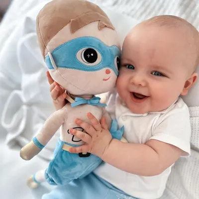 Papusa personalizata de plus Super Boy cu Pelerina