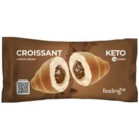 Croissant Keto cu Crema de Ciocolata Low-Carb fara Zahar Adaugat 50g