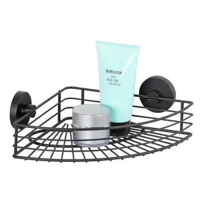 Raft de colt pentru baie Wenko Vacuum-Loc® Bari, negru