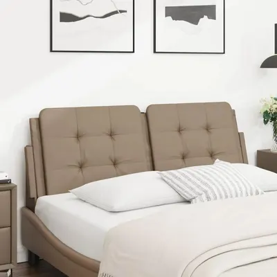 vidaXL Pernă pentru tăblie pat, Zadar, cappuccino, 120 cm, piele artificială