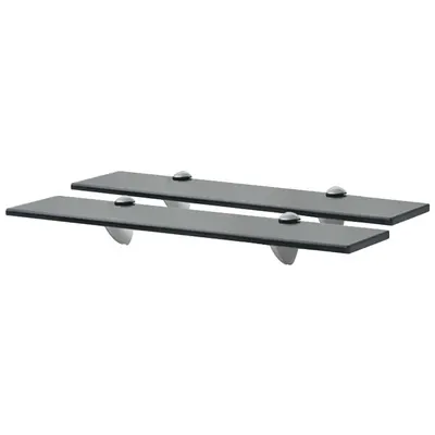 vidaXL Rafturi suspendate, 2 buc., 50 x 10 cm, sticlă, 8 mm