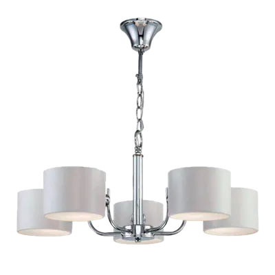 Candelabru Melody 5xe27 Alb/krom
