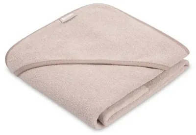 Prosop de baie pentru bebeluși cu glugă Sensillo - 100% bumbac, 100 x 100 cm, culoarea praf de trandafiri