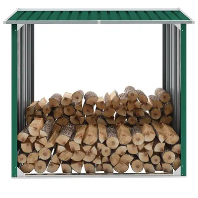 Gossi sopron depozitare lemne, verde, 172x91x154 cm, otel galvanizat