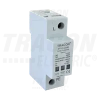 Descarcator de supratensiuni,AC/DC,clasa1+2,unitar cu soclul TTV1+2-80-1P 230 V, 50 Hz, 8 kA (10/350 us) 40/80 kA (8/20 us), 1P
