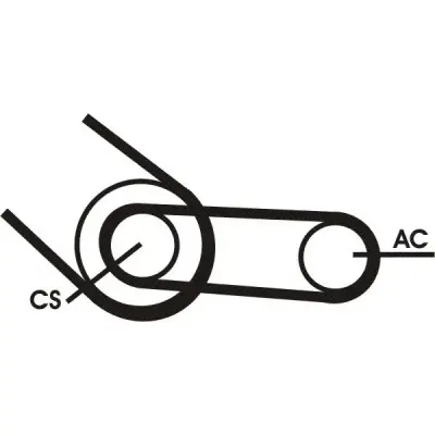 Set curea transmisie cu caneluri CONTITECH 4PK916 ELAST T1