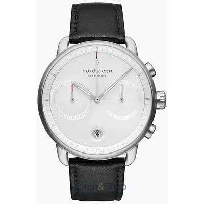 Ceas Nordgreen Nordgreen PI42SILEBLXX Mens Watch Pioneer Chronograph 42mm 10ATM