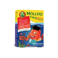 Pestisori gumati Omega 3 cu Lamaie verde si Capsuni, Mollers | 36 jeleuri