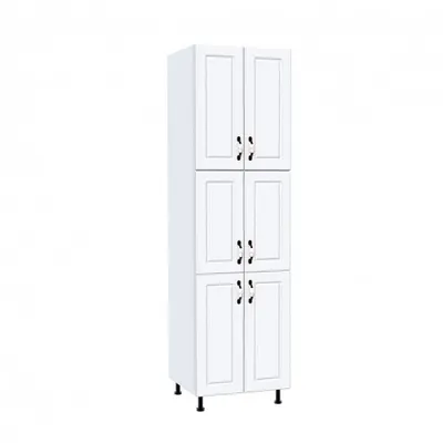 Soldat 60 cu 6 usi Zebra MDF alb drept